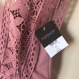 Topshop Other - NWT mauve lace crochet romper by TOPSHOP-size 0 Topshop Other - NWT mauve lace crochet romper by TOPSHOP-size 0